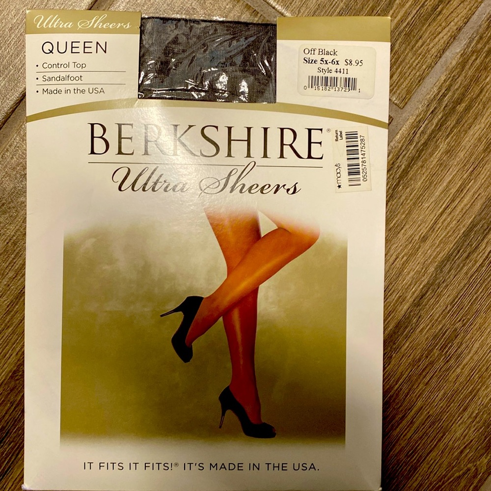Queen size. Off black Berkshire Ultra Sheer Control Top